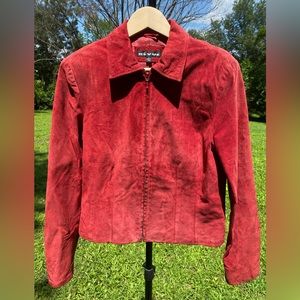 100% Leather Red Jacket